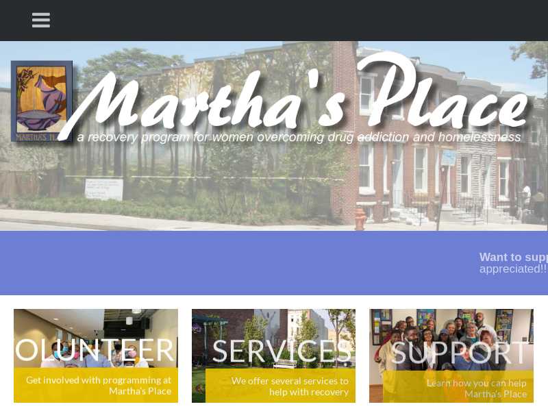 Marthas Place - Halfway House For Women